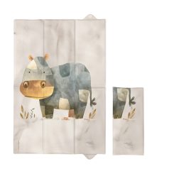   Ceba Baby Basic Cosy Hippo Utazó Pelenkázó Alátét 60x40cm - Összehajtható, Puha és Könnyen Tisztítható Pelenkázófelület Útközben