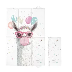   Ceba Baby Basic Crazy Lama Utazó Pelenkázó Alátét 60x40cm - Könnyű Hordozhatósághoz és Gyors Pelenkázáshoz