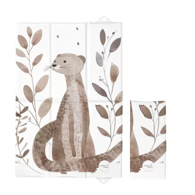 Ceba Baby Basic Clever Otter Utazó Pelenkázó Alátét 60x40cm - Összehajtható, Puha és Könnyen Tisztítható Pelenkázófelület Útközben