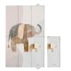 Ceba Baby Basic Elephant Family Utazó Pelenkázó Alátét 80x50cm - Összehajtható, Puha és Könnyen Tisztítható Pelenkázófelület Útközben