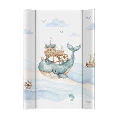   Ceba Baby Ultra Light Ocean Adventure Kétoldalas Pelenkázó Alátét Merev Deszkával 50x70cm - Stabil, Könnyen Tisztítható és Kényelmes Pelenkázófelület Babáknak