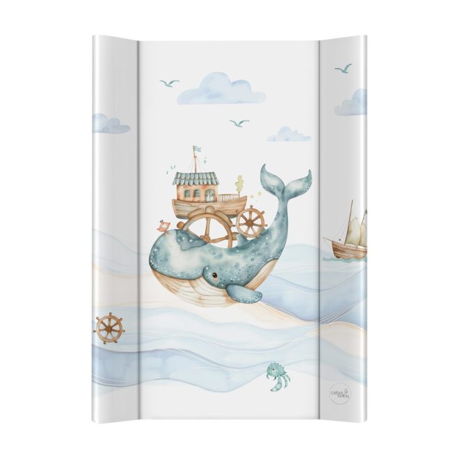 Ceba Baby Ultra Light Ocean Adventure Kétoldalas Pelenkázó Alátét Merev Deszkával 50x70cm - Stabil, Könnyen Tisztítható és Kényelmes Pelenkázófelület Babáknak