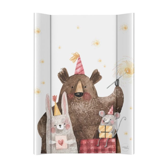 Ceba Baby Basic Celebration Kétoldalas Pelenkázó Alátét Merev Deszkával 50x70cm - Stabil, Biztonságos és Könnyen Tisztítható Pelenkázófelület Babáknak