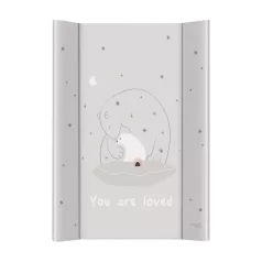   Ceba Baby Basic Polar Bears Kétoldalas Pelenkázó Alátét Kemény Deszkával 50x70cm - Stabil, Biztonságos és Könnyen Tisztítható Pelenkázófelület Babáknak