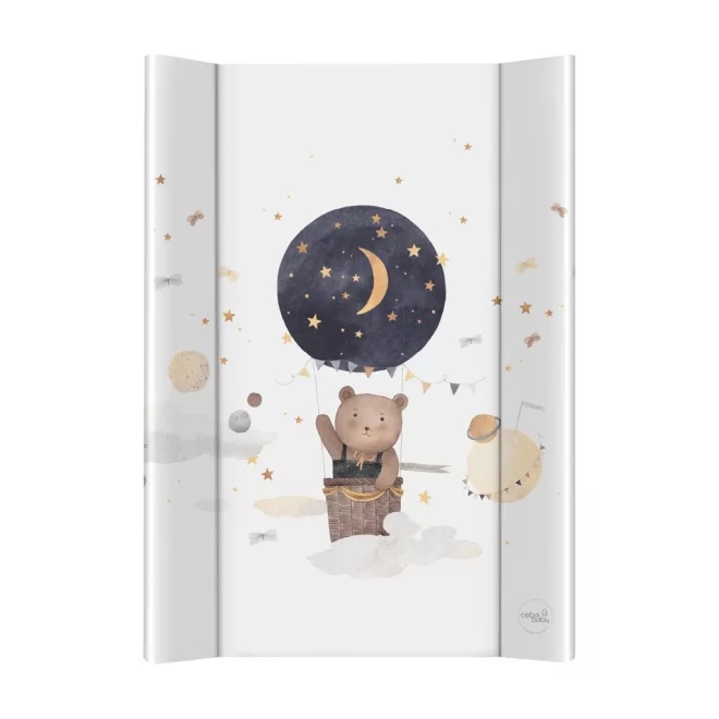 Ceba Baby Basic Cosmic Bear Kétoldalas Puha Pelenkázó Alátét 50x70cm - Kényelmes, Puha és Könnyen Tisztítható Pelenkázófelület Babáknak
