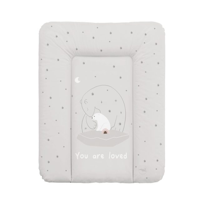 Ceba Baby Basic Polar Bears Puha Kis Pelenkázó Alátét 50x70cm - Kényelmes, Puha és Könnyen Tisztítható Pelenkázófelület Babáknak