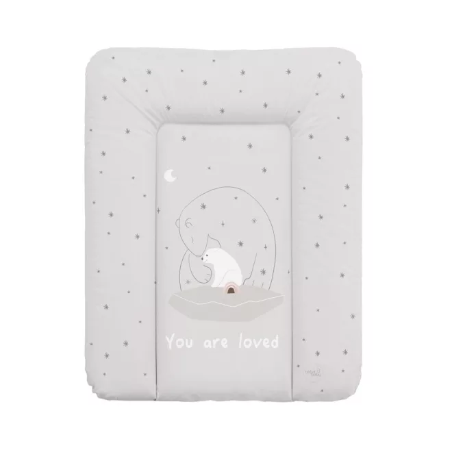 Ceba Baby Basic Polar Bears Puha Kis Pelenkázó Alátét 50x70cm - Kényelmes, Puha és Könnyen Tisztítható Pelenkázófelület Babáknak