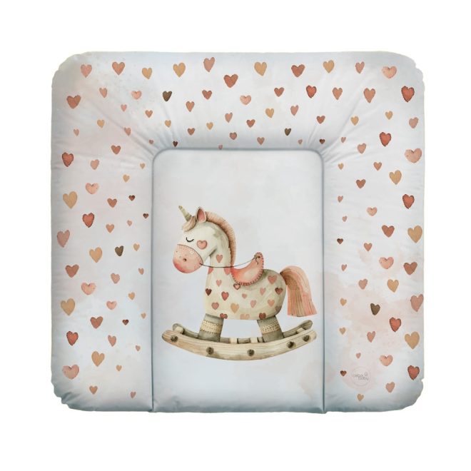 Ceba Baby Basic Rocking Horse Puha Közepes Pelenkázó Alátét 75x72cm - Extra Nagy, Kényelmes és Könnyen Tisztítható Pelenkázófelület Babáknak