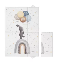   Ceba Baby Basic Rainbow Walk Utazó Pelenkázó Alátét 60x40cm - Összehajtható, Puha és Könnyen Tisztítható Pelenkázófelület Útközben