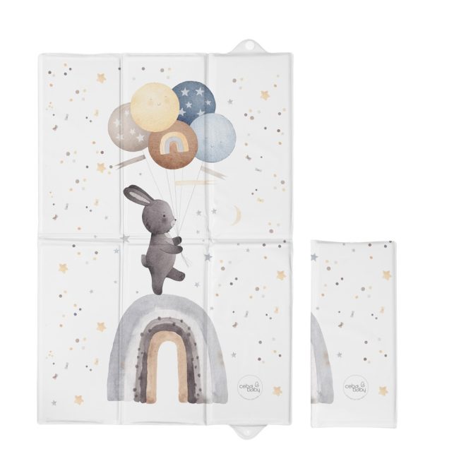 Ceba Baby Basic Rainbow Walk Utazó Pelenkázó Alátét 60x40cm - Összehajtható, Puha és Könnyen Tisztítható Pelenkázófelület Útközben