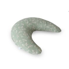   Ceba Baby HUGGY Szoptatós Párna (150x60x37) Basic Jersey Zöld Rét - Kényelmes Támasz Szoptatáshoz és Pihenéshez