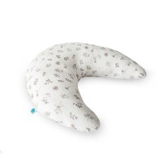   Ceba Baby HUGGY Szoptatós Párna (150x60x37) Basic Muszlin Small Twigs - Kényelmes Támasz Szoptatáshoz és Pihenéshez