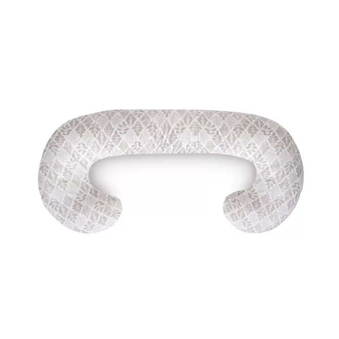 Ceba Baby Szoptatós Párna Cebuška Duo Jersey Barna Levelek 300cm - Kényelmes Szoptatáshoz és Pihentető Támasztáshoz