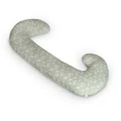   Ceba Baby Szoptatós Párna Cebuška Duo Jersey Zöld Rét 300cm - Kényelmes Szoptatáshoz és Pihentető Támasztáshoz