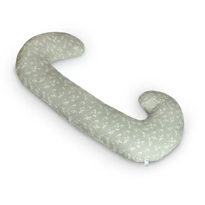 Ceba Baby Szoptatós Párna Cebuška Duo Jersey Zöld Rét 300cm - Kényelmes Szoptatáshoz és Pihentető Támasztáshoz