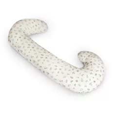   Ceba Baby Szoptatós Párna Cebuška Duo Muszlin Small Twigs 300cm - Kényelmes Szoptatáshoz és Pihentető Támasztáshoz