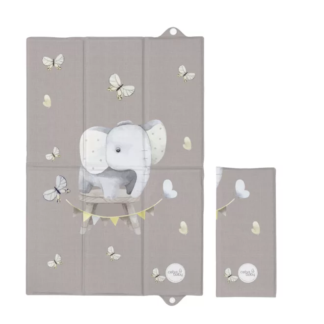Ceba Baby Basic Little Elephant Utazó Pelenkázó Alátét 60x40cm – OEKO-TEX, Vízálló