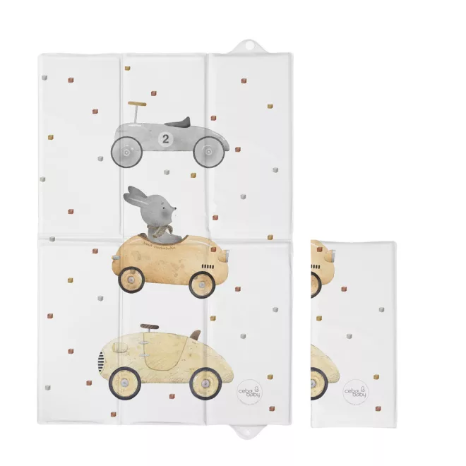 Ceba Baby Basic Bunny Driver Utazó Pelenkázó Alátét 60x40cm – OEKO-TEX, Vízálló
