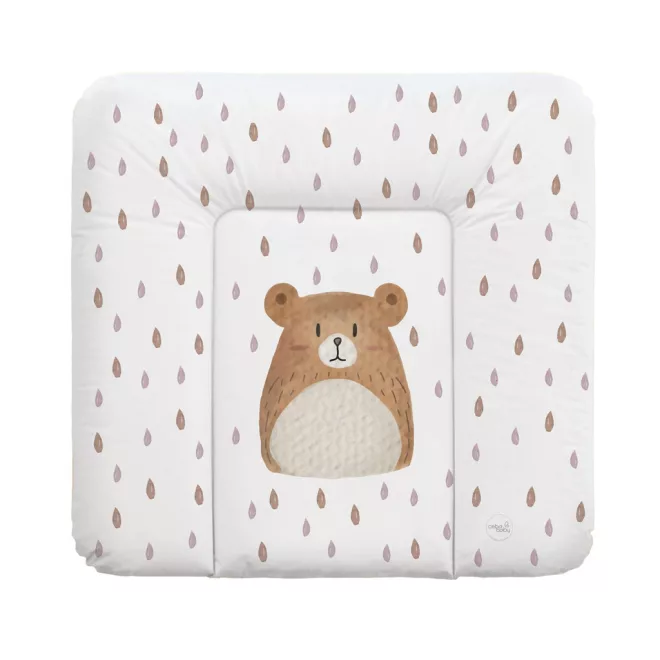 Ceba Baby Basic Bear Buddy Puha Pelenkázó Alátét 75x72cm – OEKO-TEX, Vízálló, Könnyen Tisztítható