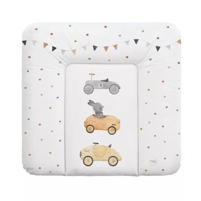 Ceba Baby Basic Bunny Driver Puha Pelenkázó Alátét 75x72cm – OEKO-TEX, Vízálló, Könnyen Tisztítható