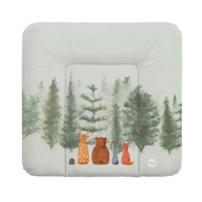 Ceba Baby Basic Forest Companions Puha Pelenkázó Alátét 75x72cm – OEKO-TEX, Vízálló, Könnyen Tisztítható