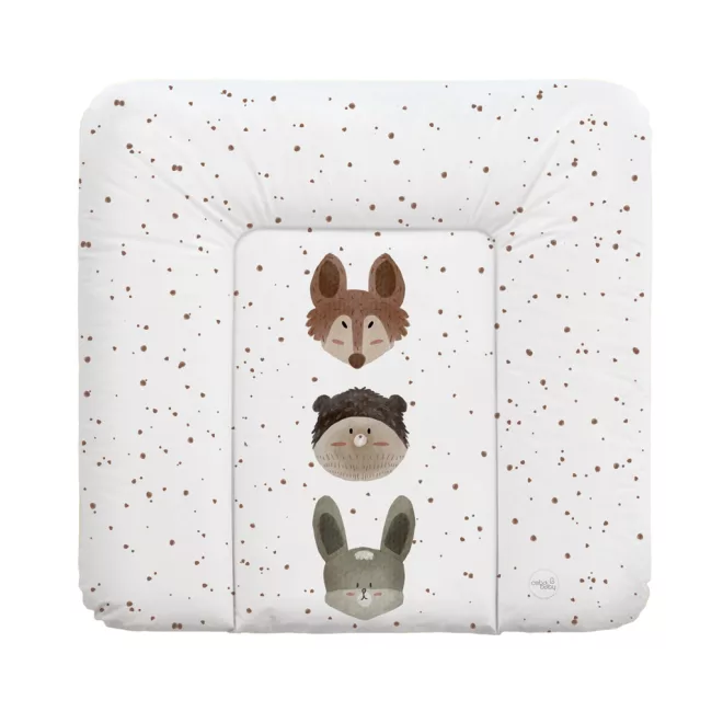 Ceba Baby Basic Cute Animals Puha Pelenkázó Alátét 75x72cm – OEKO-TEX, Vízálló, Könnyen Tisztítható