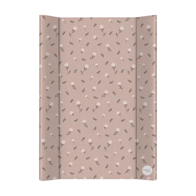 Ceba Baby Basic Petite Blossoms 2-oldalas Merev Pelenkázó Alátét Deszkával 50x70cm – Könnyen Tisztítható Kialakítással