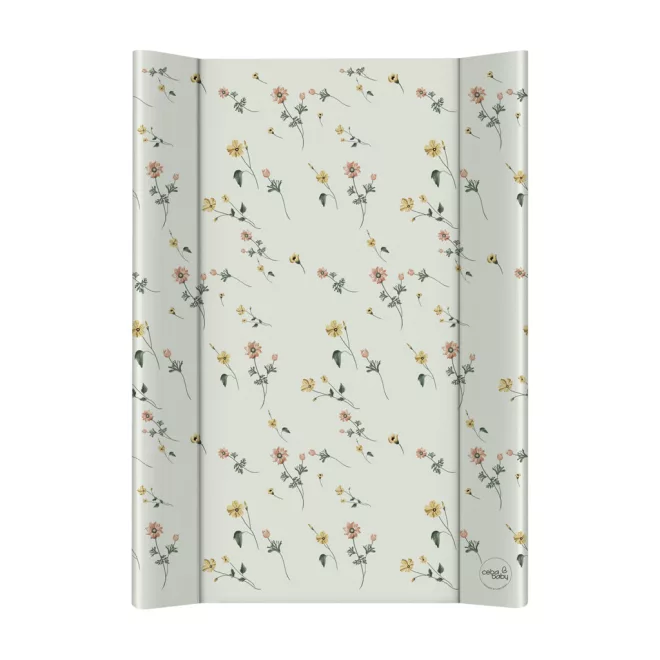 Ceba Baby Basic Floral Breeze 2-oldalas Merev Pelenkázó Alátét Deszkával 50x70cm – Könnyen Tisztítható Kialakítással