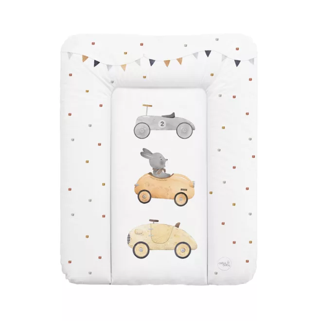 Ceba Baby Basic Bunny Driver Puha Pelenkázó Alátét 50x70cm – OEKO-TEX, Vízálló, Könnyen Tisztítható