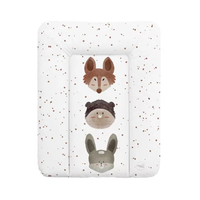 Ceba Baby Basic Cute Animals Puha Pelenkázó Alátét 50x70cm – OEKO-TEX, Vízálló, Könnyen Tisztítható