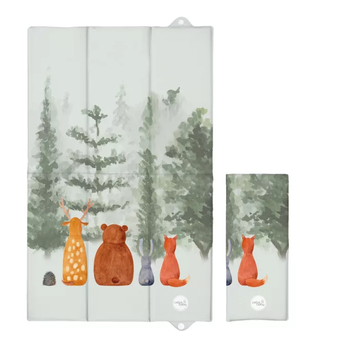 Ceba Baby Basic Forest Companions Utazó Pelenkázó Alátét 80x50cm – OEKO-TEX, Vízálló