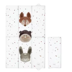 Ceba Baby Basic Cute Animals Utazó Pelenkázó Alátét 80x50cm – OEKO-TEX, Vízálló