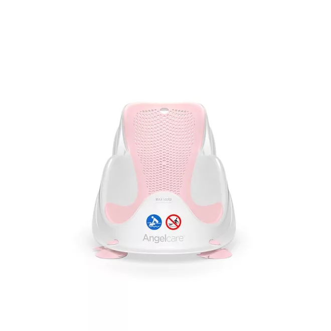 Angelcare Fürdetőszék FIT Fürdetőszék Light Pink - Gyengéd Tisztításhoz és Kényelmes Fürdetéshez
