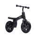 QPlay Tech Futóbicikli Black - 2-4 Éves Gyermekeknek, 30kg-ig - Állítható Ülés és Kormány, Könnyű EVA Kerekek