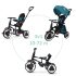 QPlay Rito EVA Plus Összecsukható Tricikli - Zöld-Kék, 10-72 Hónapos Korig - Extra Lábtartóval, Rezgéscsillapító Habkerekekkel és UPF 50+ Napellenzővel
