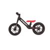 QPlay Racer Air (Titanium) Black/Red Futóbicikli 3-6 Éves Gyermekeknek - Magnézium Ötvözet Váz, Felfújható Kerekek, Állítható Ülés