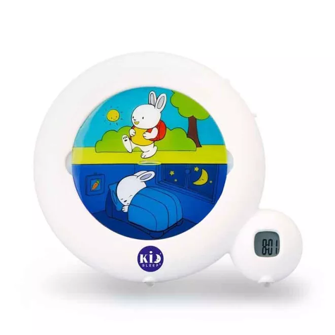 Pabobo Kid'Sleep Classic White Alvástanító Ébresztőóra - Nyugodt Altatáshoz Barátságos Gyerekszobai Fénnyel