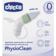   Chicco PhysioClean Orrszívó - Kíméletes és Hatékony Orrtisztítás Babáknak, Biztonságos és Higiénikus Kialakítással
