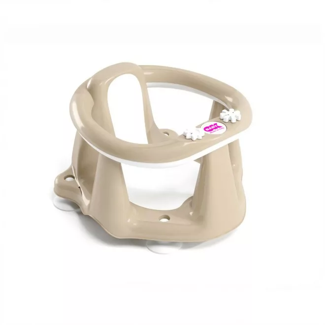 OK Baby Flipper Evolution Beige Csúszásmentes Fürdőülőke Tapadókorongokkal 6-15 Hónapos Korra, Max. 13kg