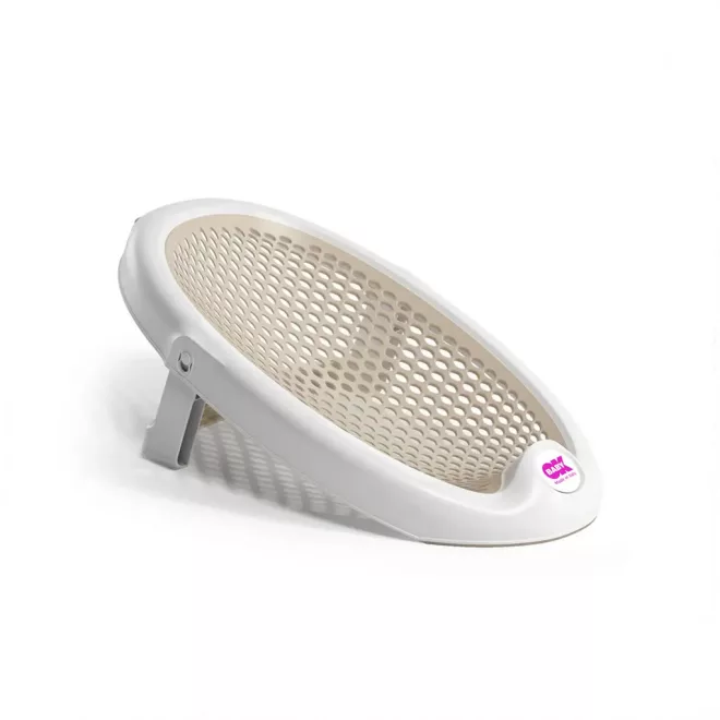 OK Baby Jelly Beige Összecsukható Puha Fürdetőtámasz Újszülött Kortól 8 Hónapos Korig, Max. 8kg