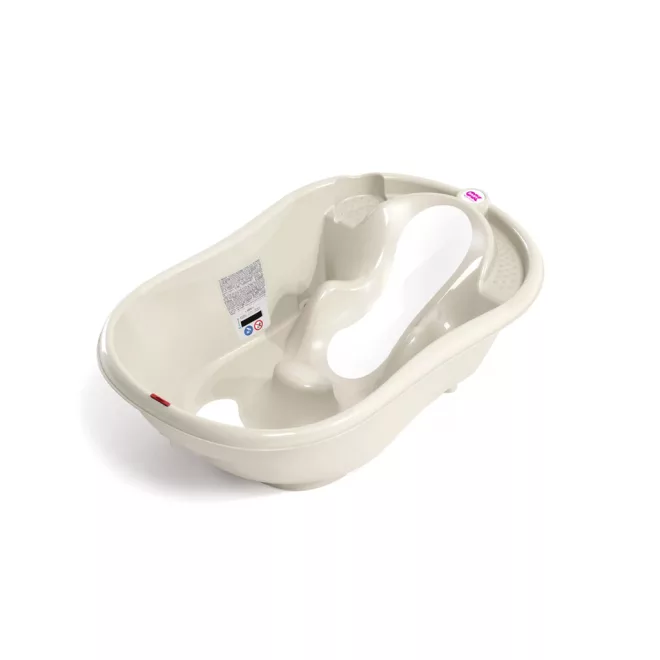 OK Baby Onda Evolution White Ergonomikus Babakád Újszülött Kortól 12 Hónapos Korig, Két Fürdetési Pozícióval