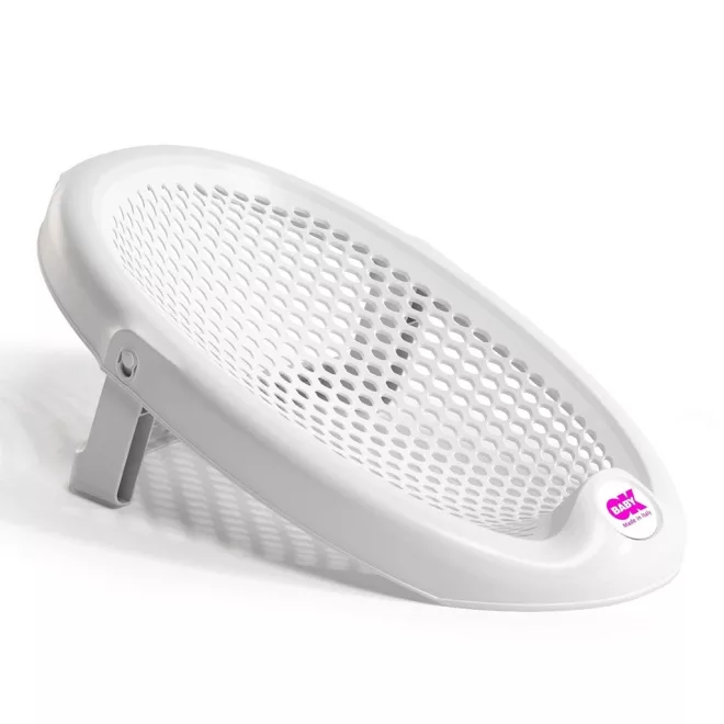 OK Baby Jelly White Összecsukható Puha Fürdetőtámasz Újszülött Kortól 8 Hónapos Korig, Max. 8kg
