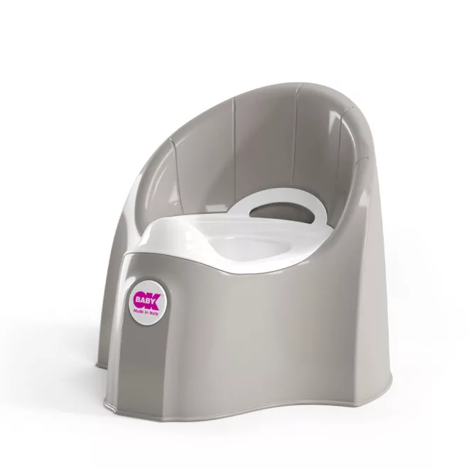 OK Baby Pasha Grey Ergonomikus Gyerek Bili Kivehető Tartállyal és Fröccsenésgátlóval