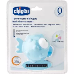   Chicco Fürdővíz Hőmérő Halacska - Világoskék, Biztonságos Víz-Hőmérséklet Mérő Baba Fürdetéshez