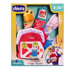   Chicco Farma Kézre Húzható Báb Hangokkal 3 Hónapos Kortól - Puha Fejlesztő Bababáb Játék