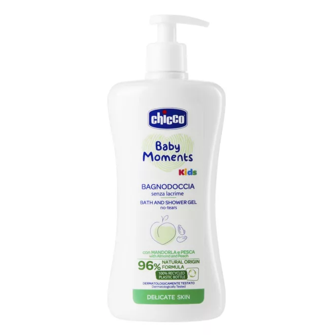 Chicco Baby Moments Kids Tusfürdő Gél 500ml - Gyengéd Gyerek Fürdető Újszülött Kortól