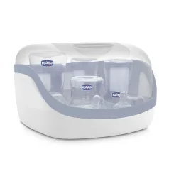   Chicco Mikrohullámú Sterilizáló - Gyors Higiénikus Fertőtlenítés Cumisüvegekhez és Cumikhoz