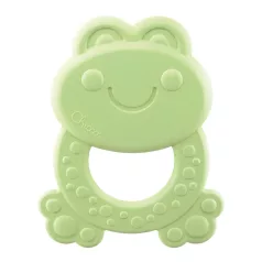   Chicco Eco+ Békás Burt Rágóka Zöld 3 Hónapos Kortól - Környezetbarát BPA-mentes Babarágóka Fogzáshoz