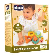   Chicco Behelyezhető Formabedobó Játék Baobab Fa Eco+ - Fejlesztő Öko Játék 6 Hónapos Kortól