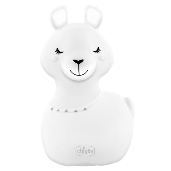 Chicco Sweet Lights Láma Éjszakai Fény 8 Fénnyel USB Kábellel Fehér Színben